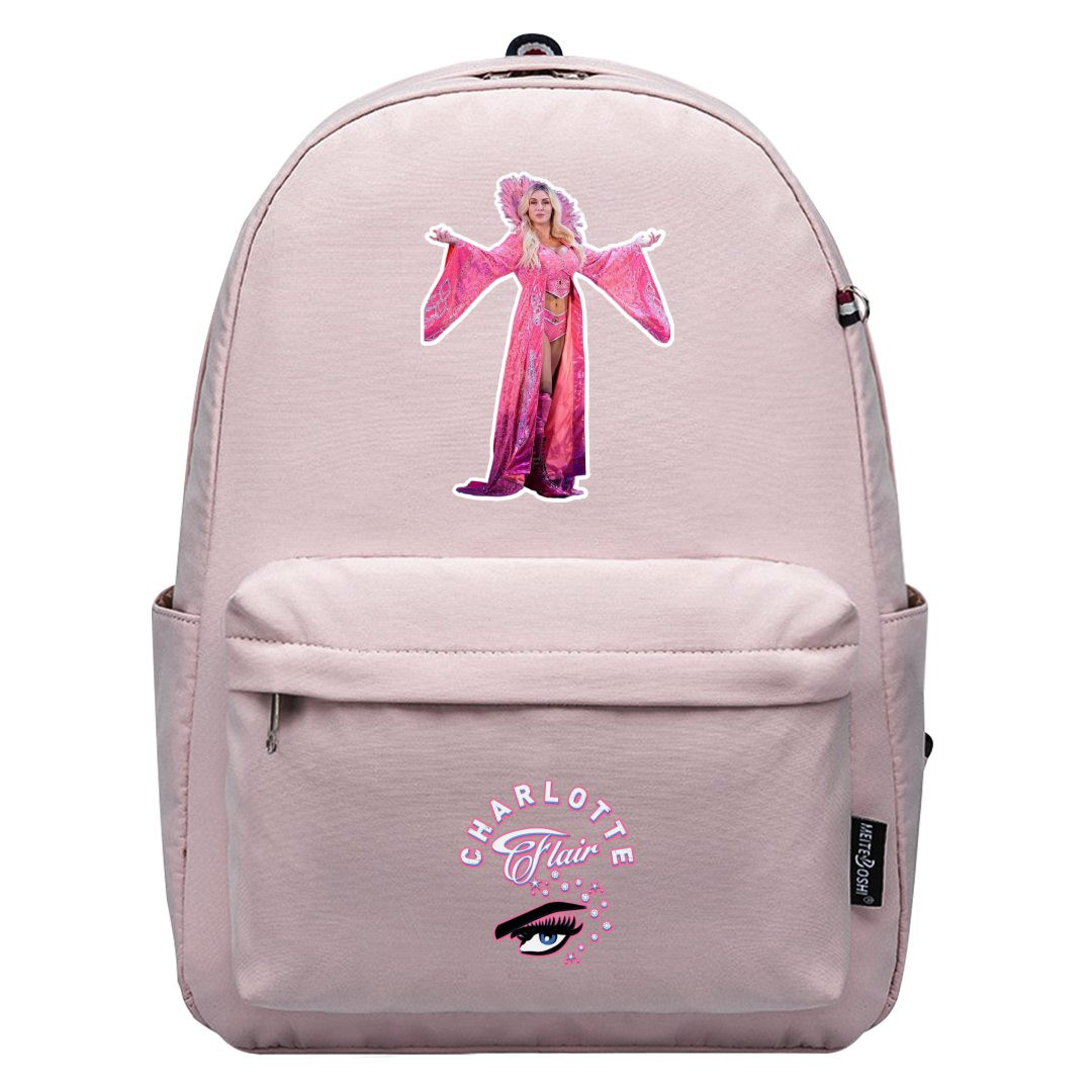WWE Charlotte Flair Backpack SuperPack - Charlotte Flair Queen Standing Sticker Art