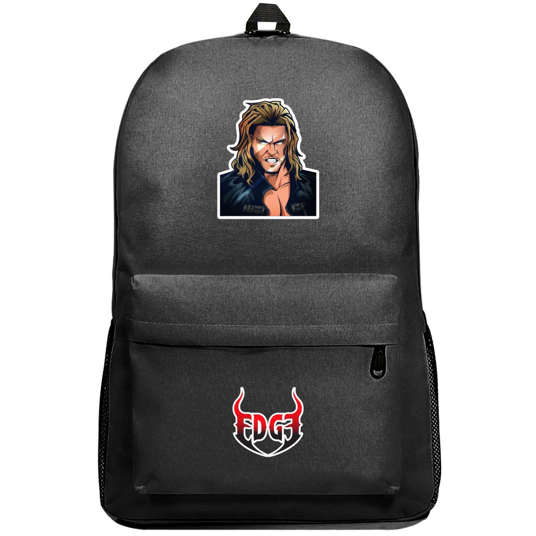 WWE Edge Backpack SuperPack - Edge Portrait Vector Art Sticker