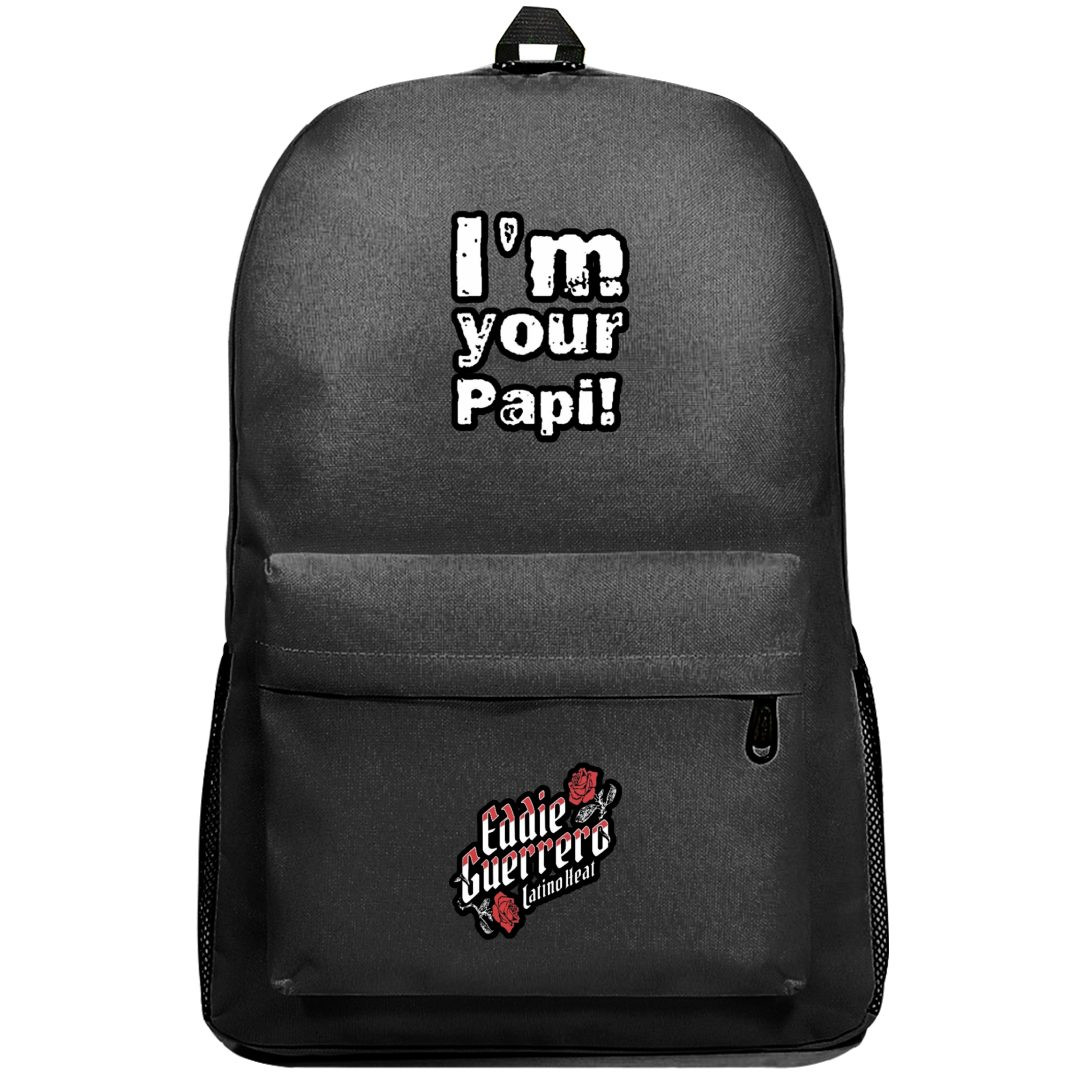 WWE Eddie Guerrero Backpack SuperPack - Eddie Guerrero I'm Your Papi Sticker Art