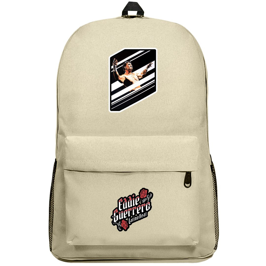 WWE Eddie Guerrero Backpack SuperPack - Eddie Guerrero Wpap Art On Black Stripe