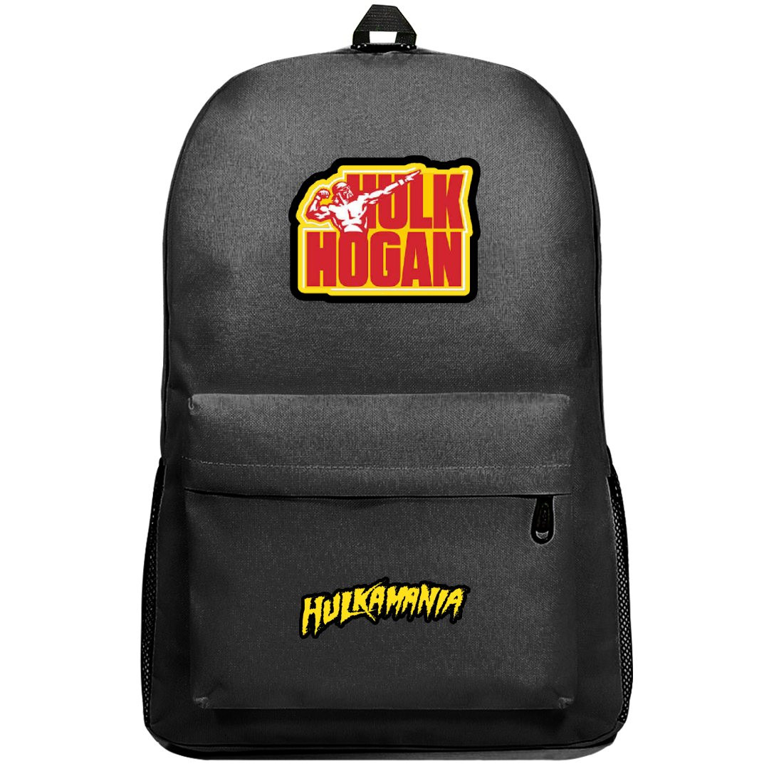 WWE Hulk Hogan Backpack SuperPack - Hulk Hogan Logo Sticker Art