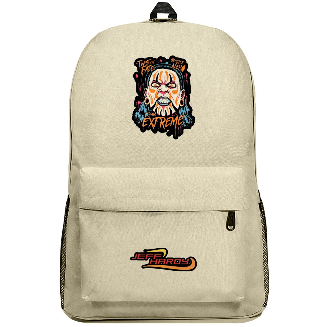 WWE Jeff Hardy Backpack SuperPack - Jeff Hardy Extreme Illustration Sticker Art