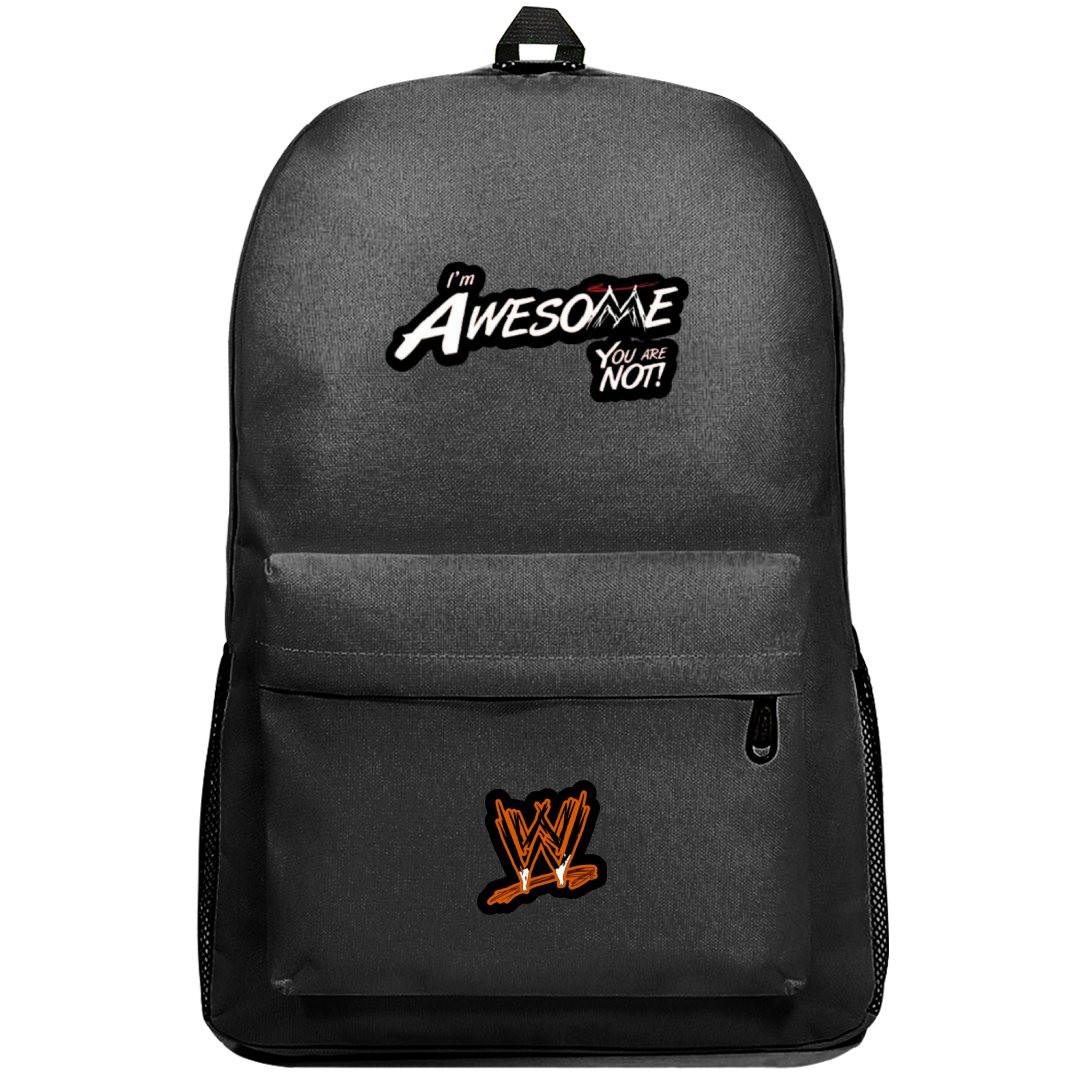 WWE The Miz Backpack SuperPack - The Miz I'm Awesome You Are Not Sticker Art