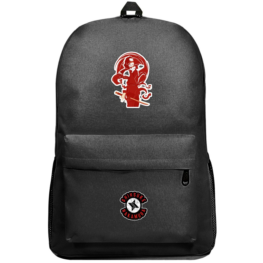 WWE Shinsuke Nakamura Backpack SuperPack - Shinsuke Nakamura King Of Strong Style Sticker Art