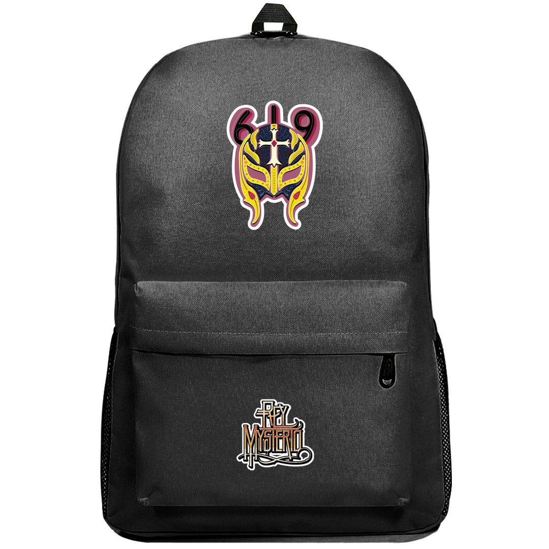 WWE Rey Mysterio Backpack SuperPack - Rey Mysterio Mask Sticker Art