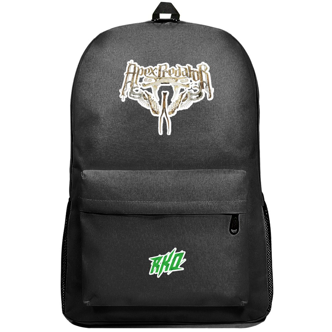 WWE Randy Orton Backpack SuperPack - Randy Orton Apex Predator Logo Sticker Art