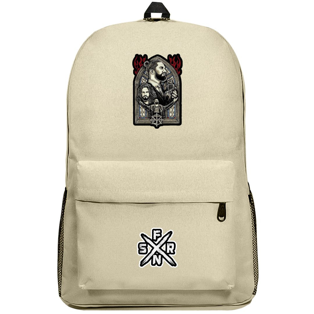WWE Seth Rollins Backpack SuperPack - Seth Rollins For The Greater Good Sticker Art