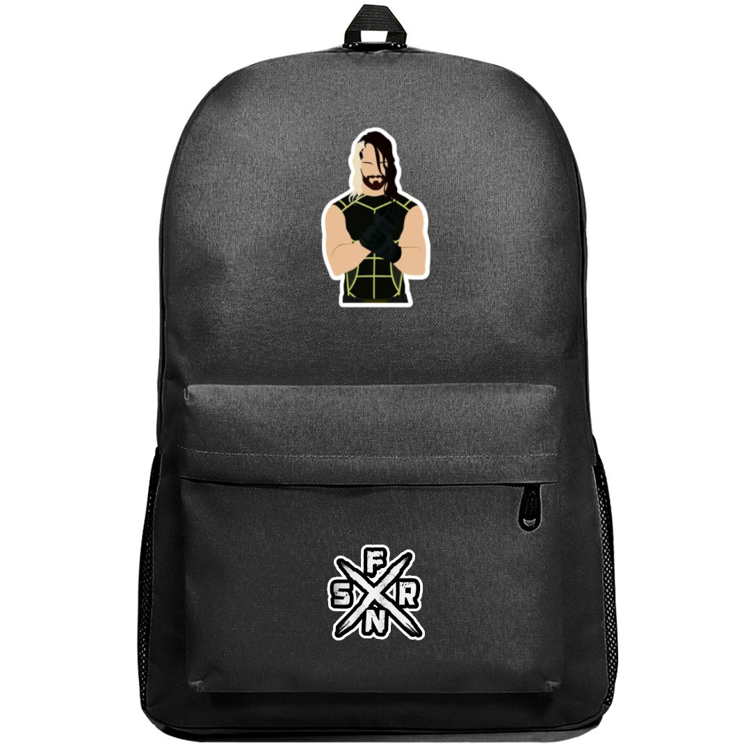 WWE Seth Rollins Backpack SuperPack - Seth Rollins Minimalist Sticker Art