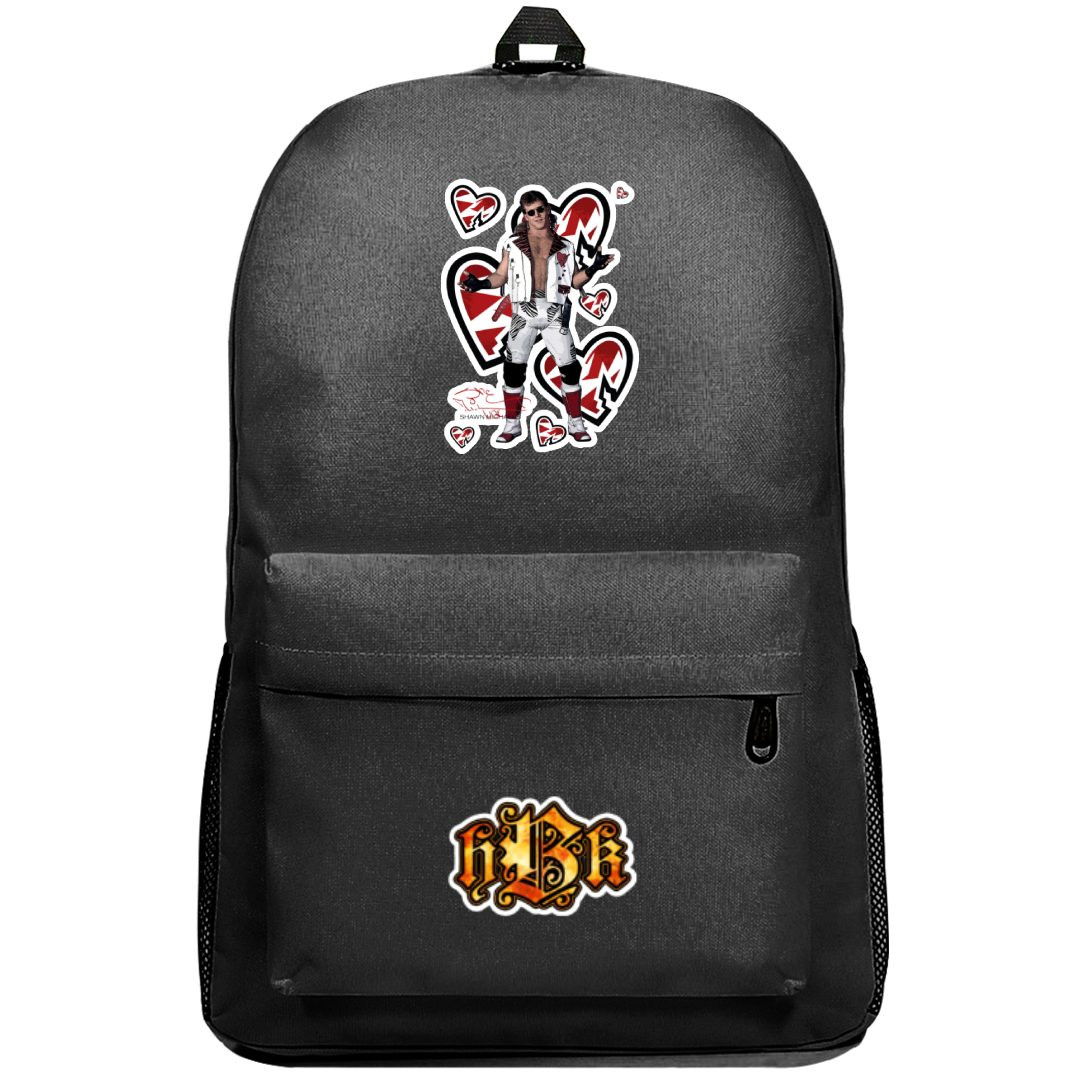 WWE Shawn Michael Backpack SuperPack - Shawn Michael Heart Shape Sticker Art