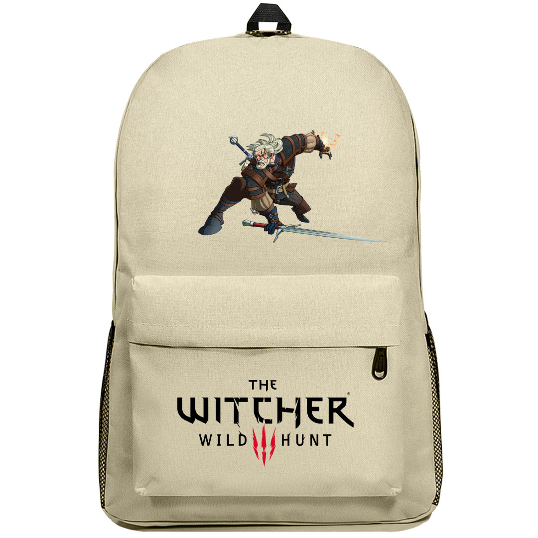 The Witcher Geralt Backpack SuperPack - Geralt of Rivia Anime Art