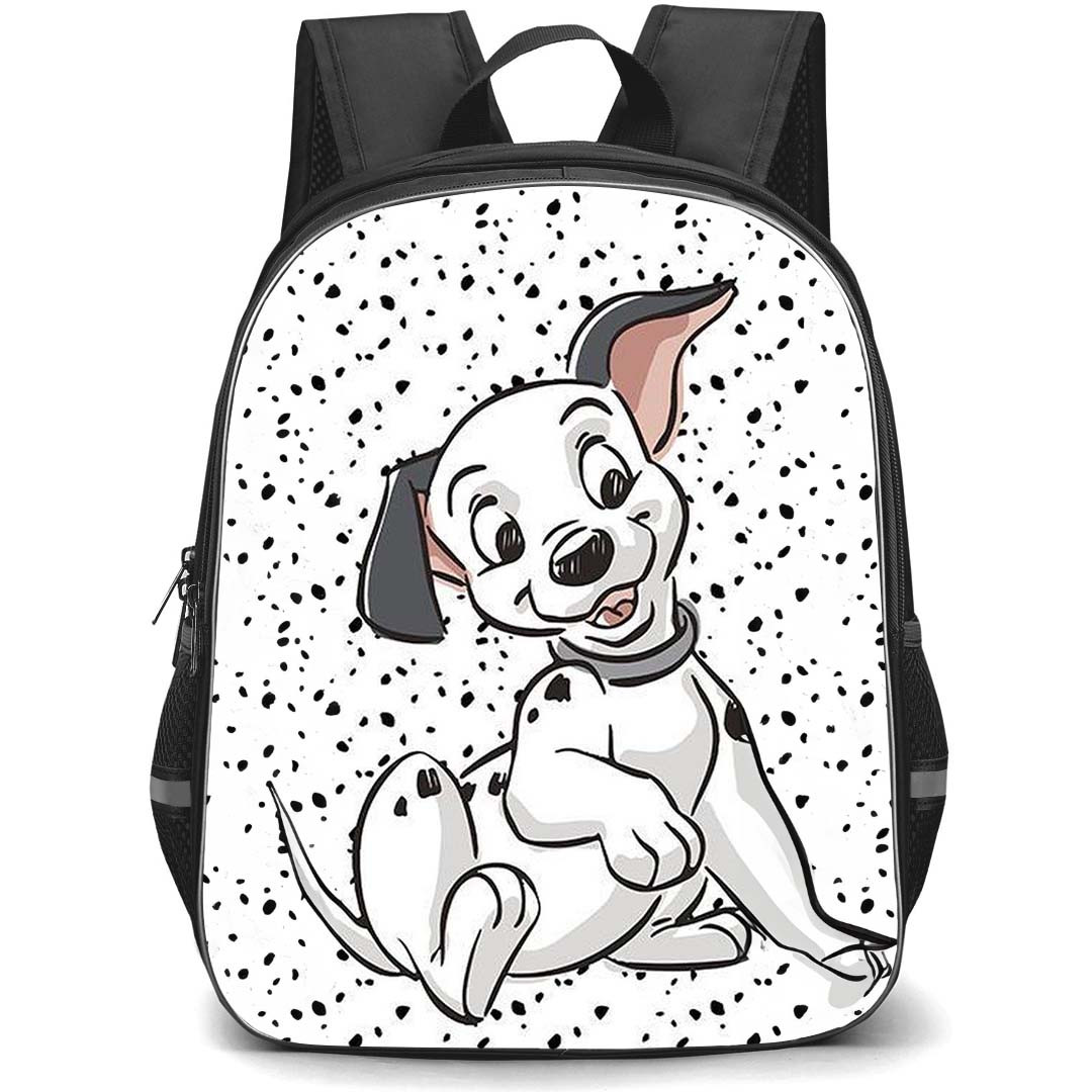 101 Dalmatians Lucky Backpack StudentPack - 101 Dalmatians Lucky Drawing On Dot Background