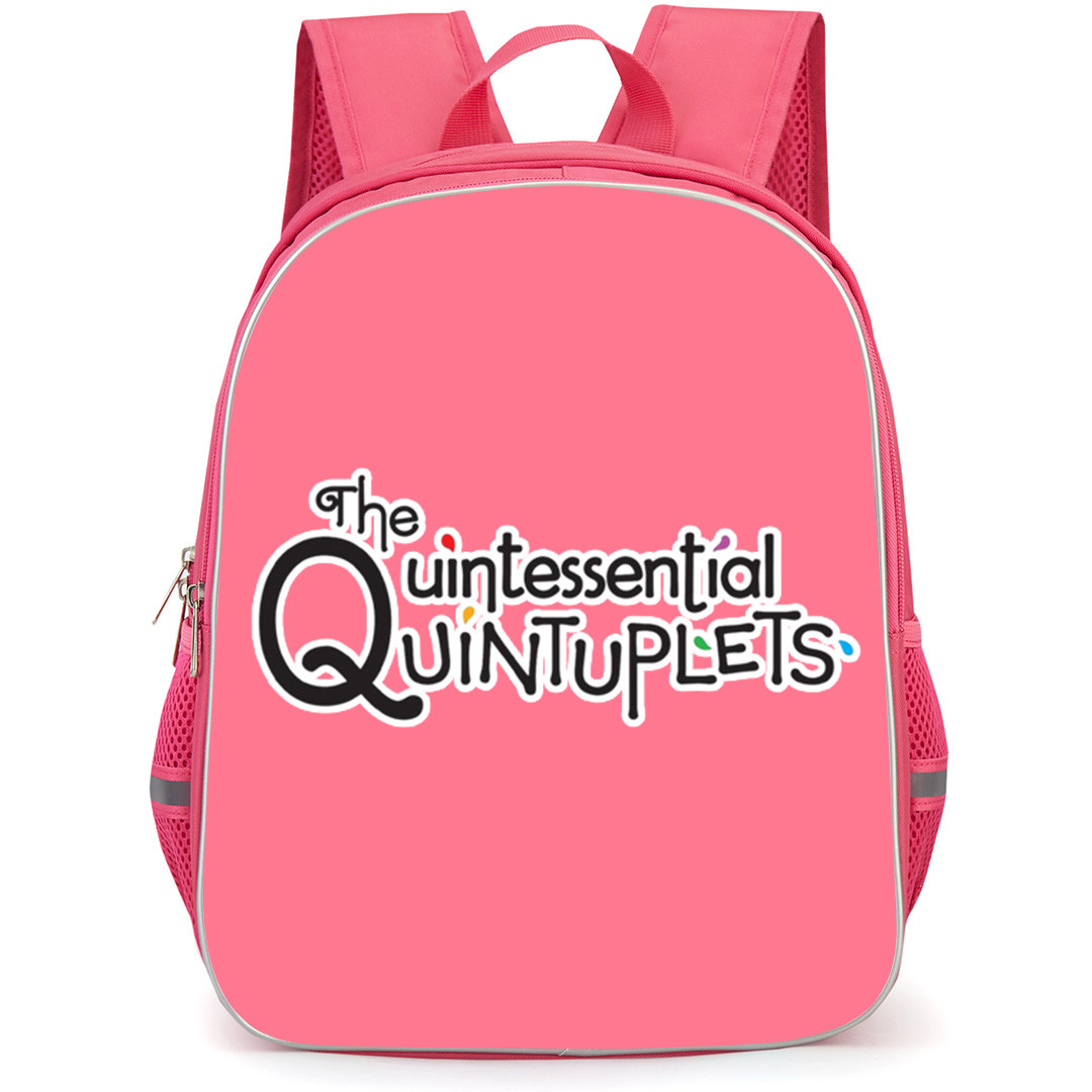 The Quintessential Quintuplets Backpack School Bag StudentPack - The Quintessential Quintuplets Black Text Logo