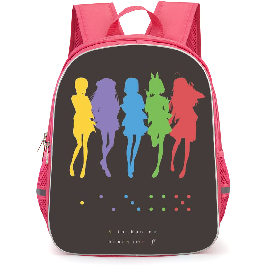 The Quintessential Quintuplets Backpack School Bag StudentPack - The Quintessential Quintuplets Five Sisters Characters Minimalist Poster