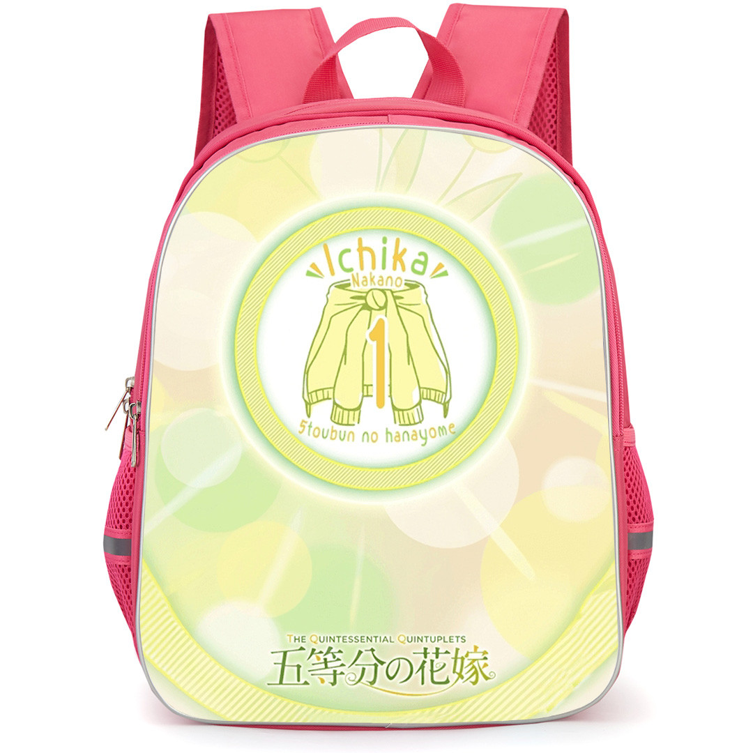 The Quintessential Quintuplets Ichika Nakano Backpack School Bag StudentPack - Ichika Nakano Yellow Logo