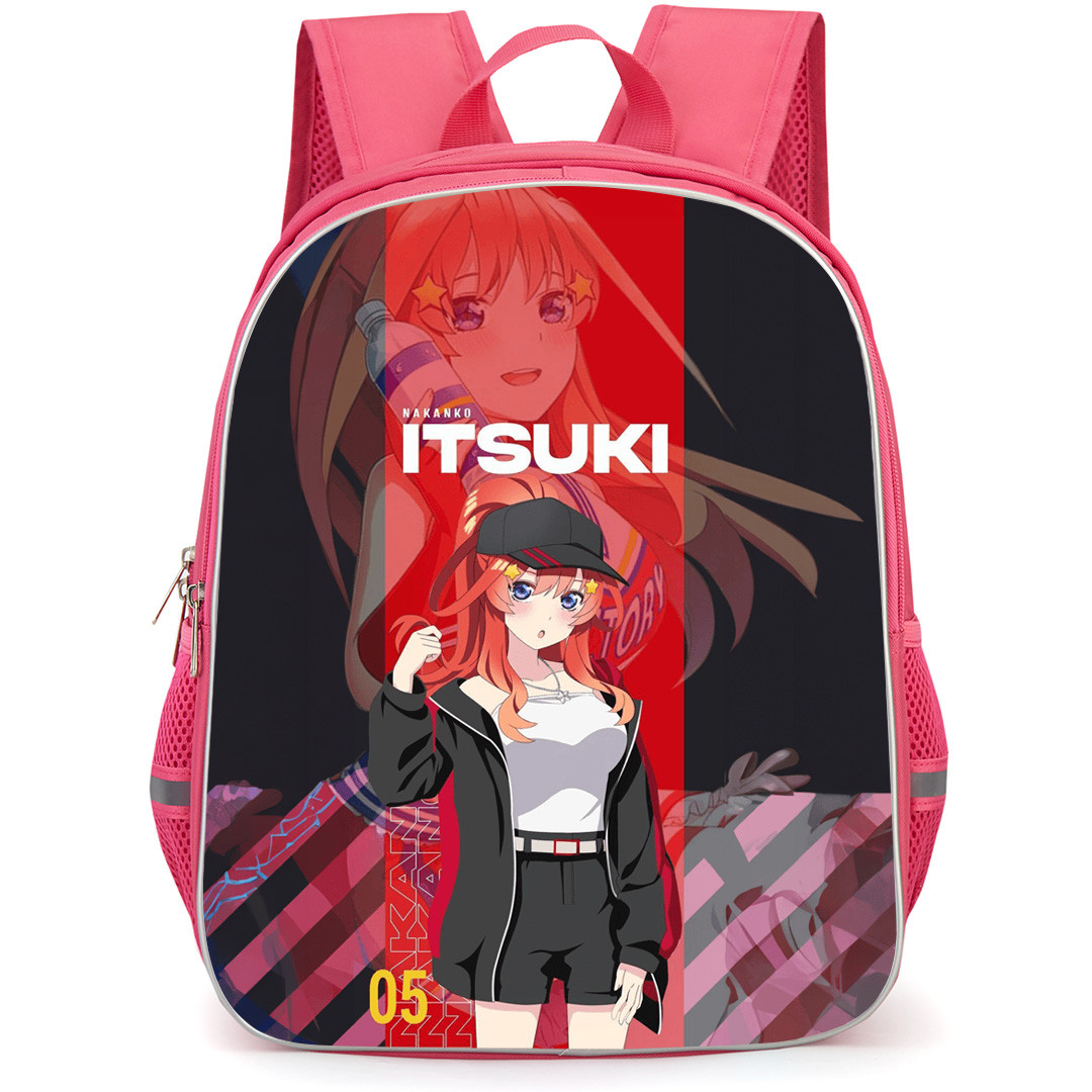 The Quintessential Quintuplets Itsuki Nakano Backpack School Bag StudentPack - Itsuki Nakano Casual Graffiti Girl Style Outfit Artwork