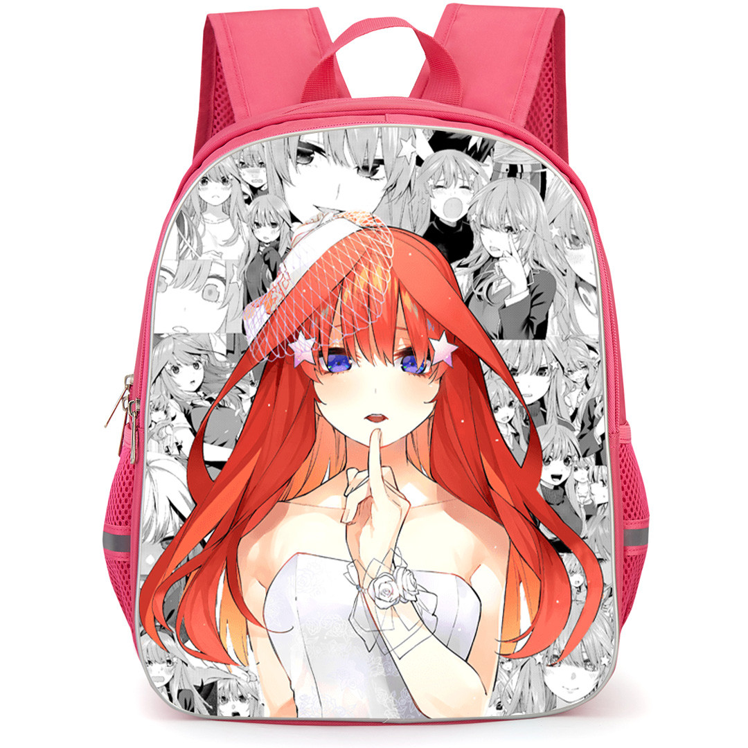 The Quintessential Quintuplets Itsuki Nakano Backpack School Bag StudentPack - Itsuki Nakano Character in Different Faces Poster