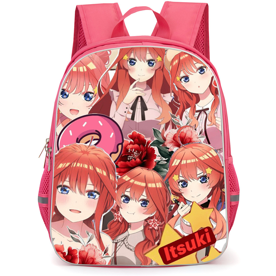 The Quintessential Quintuplets Itsuki Nakano Backpack School Bag StudentPack - Itsuki Nakano Expressing Different Emotions Collage