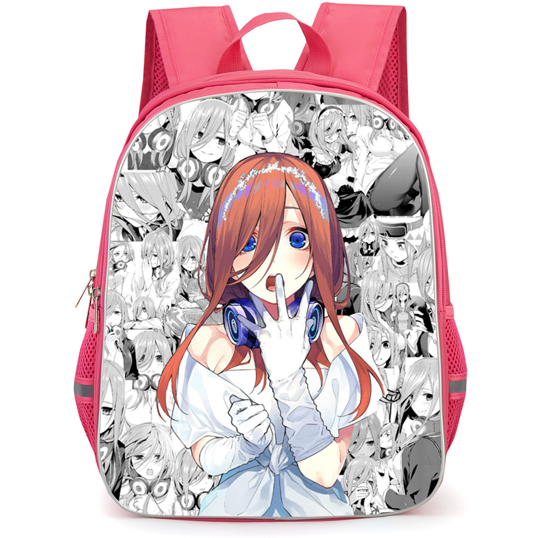 The Quintessential Quintuplets Miku Nakano Backpack School Bag StudentPack - Miku Nakano Colored Artwork