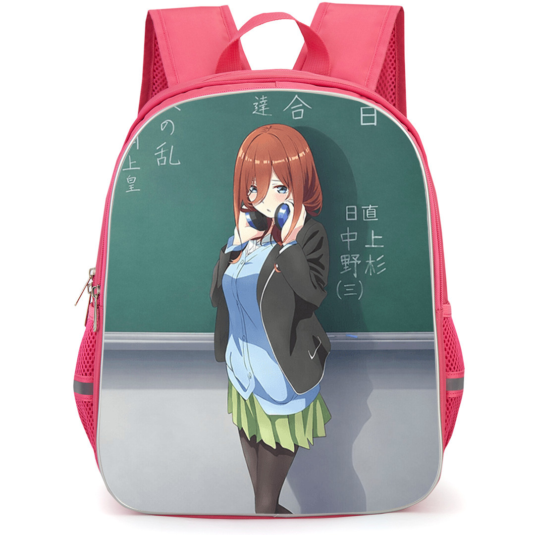 The Quintessential Quintuplets Miku Nakano Backpack School Bag StudentPack - Miku Nakano Confession Scene in an Empty Classroom Artwork