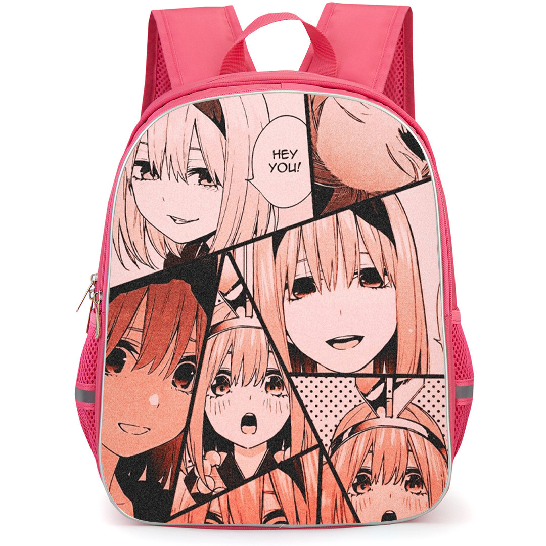 The Quintessential Quintuplets Yotsuba Nakano Backpack School Bag StudentPack - Yotsuba Nakano Shows Various Expressions and Poses Collage