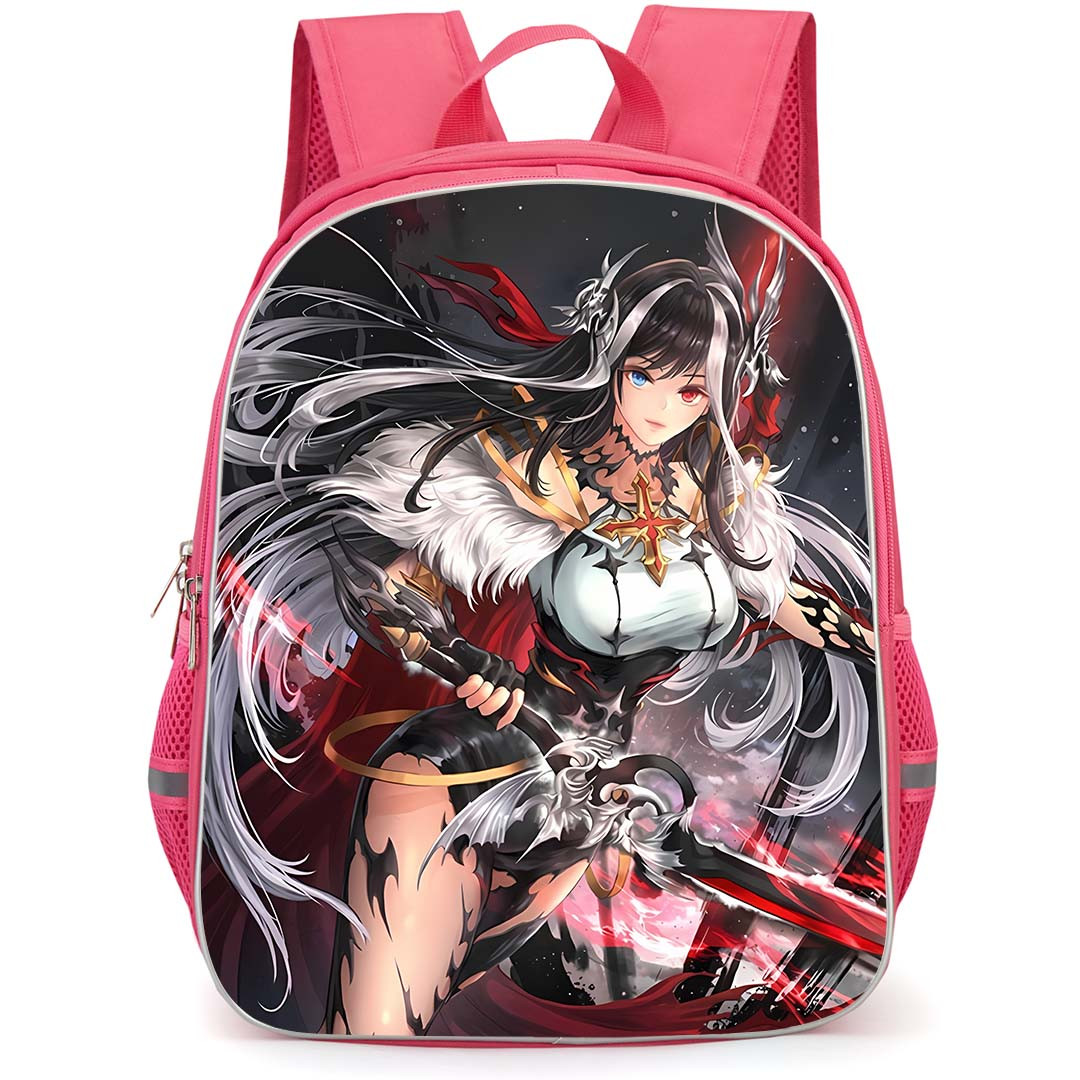 Seven Knights Shane Backpack School Bag StudentPack - Shane Fierce Holding Sword Portrait