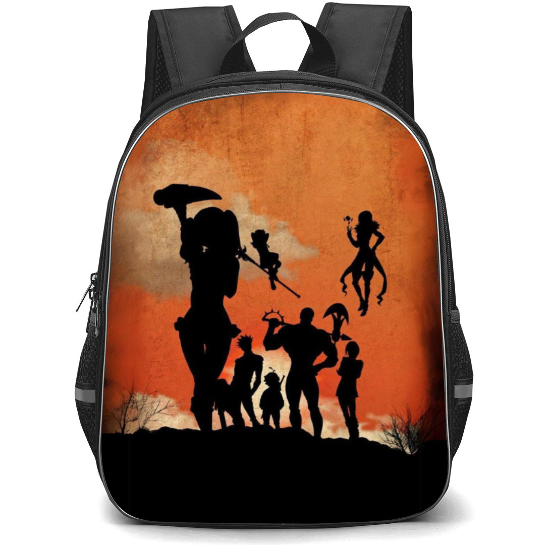 The Seven Deadly Sins Backpack Student Pack - Characters Silhouette Poster