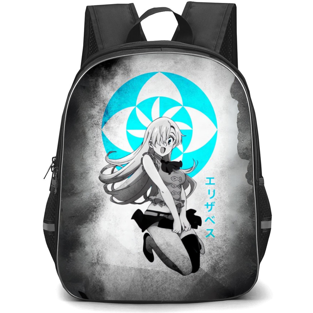 The Seven Deadly Sins Elizabeth Backpack Student Pack - Elizabeth Jump Portrait Grunge