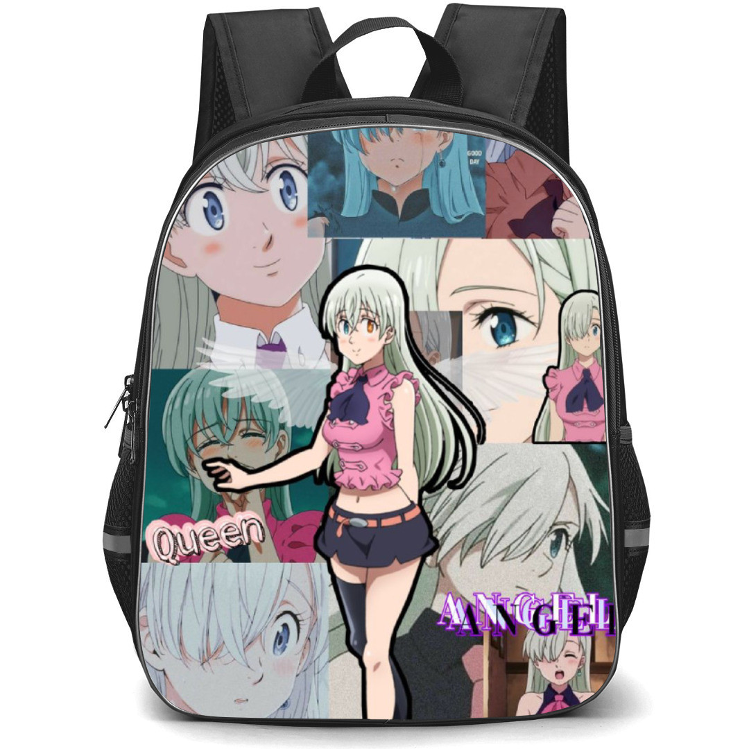 The Seven Deadly Sins Elizabeth Backpack Student Pack - Elizabeth Sticker Portrait Collage