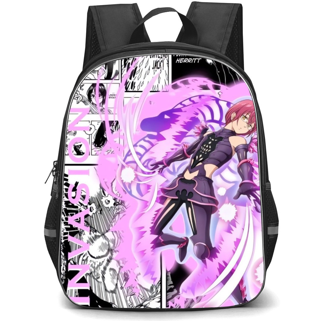 The Seven Deadly Sins Gowther Backpack Student Pack - Gowther Power Portrait On Manga Background