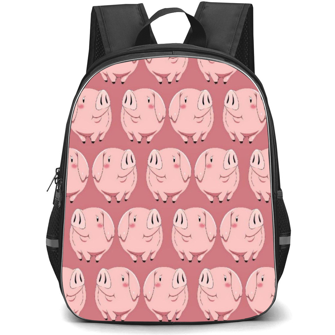 The Seven Deadly Sins Hawk Backpack Student Pack - Hawk Portrait Pattern On Pink Background