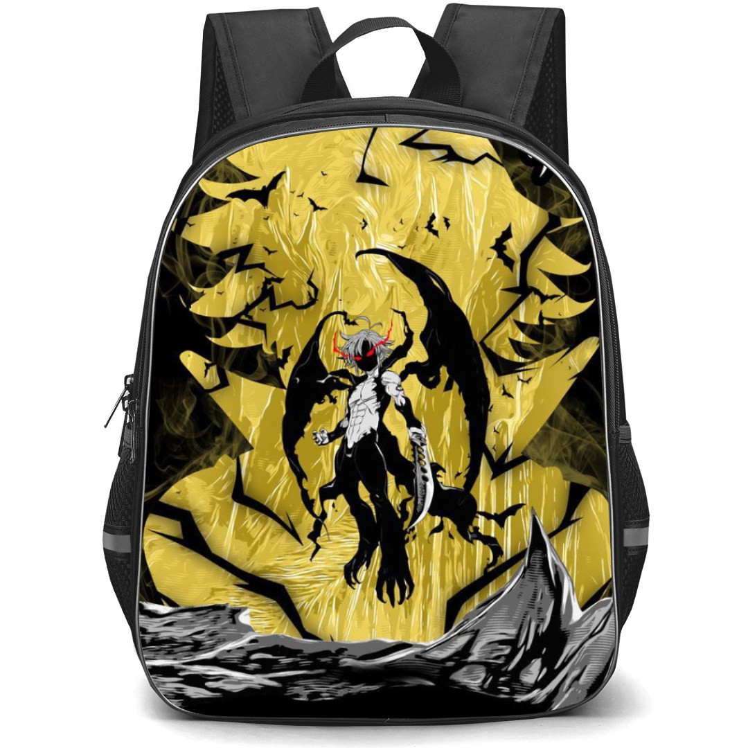 The Seven Deadly Sins Meliodas Backpack Student Pack - Meliodas Demon Form Portrait