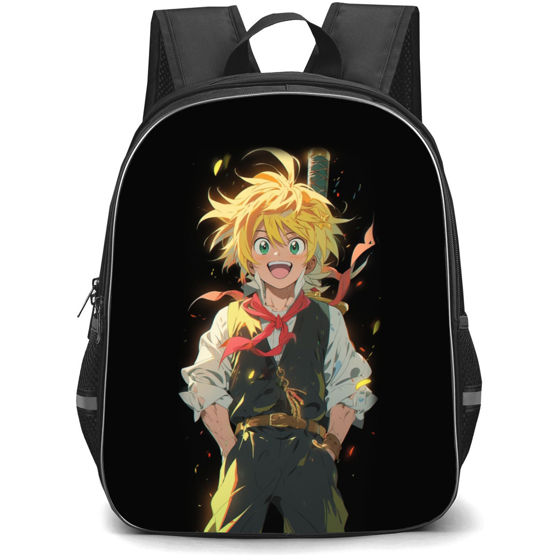 The Seven Deadly Sins Meliodas Backpack Student Pack - Meliodas Happy Portrait