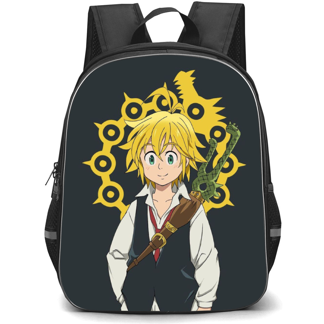 The Seven Deadly Sins Meliodas Backpack Student Pack - Meliodas Smile Portrait