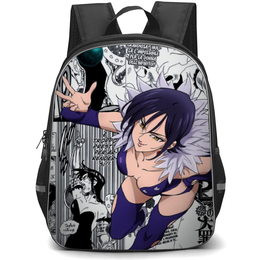 The Seven Deadly Sins Merlin Backpack Student Pack - Merlin Portrait Manga Collage