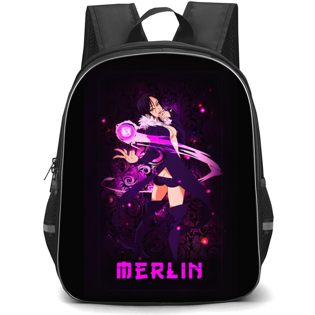The Seven Deadly Sins Merlin Backpack Student Pack - Merlin Power Portrait