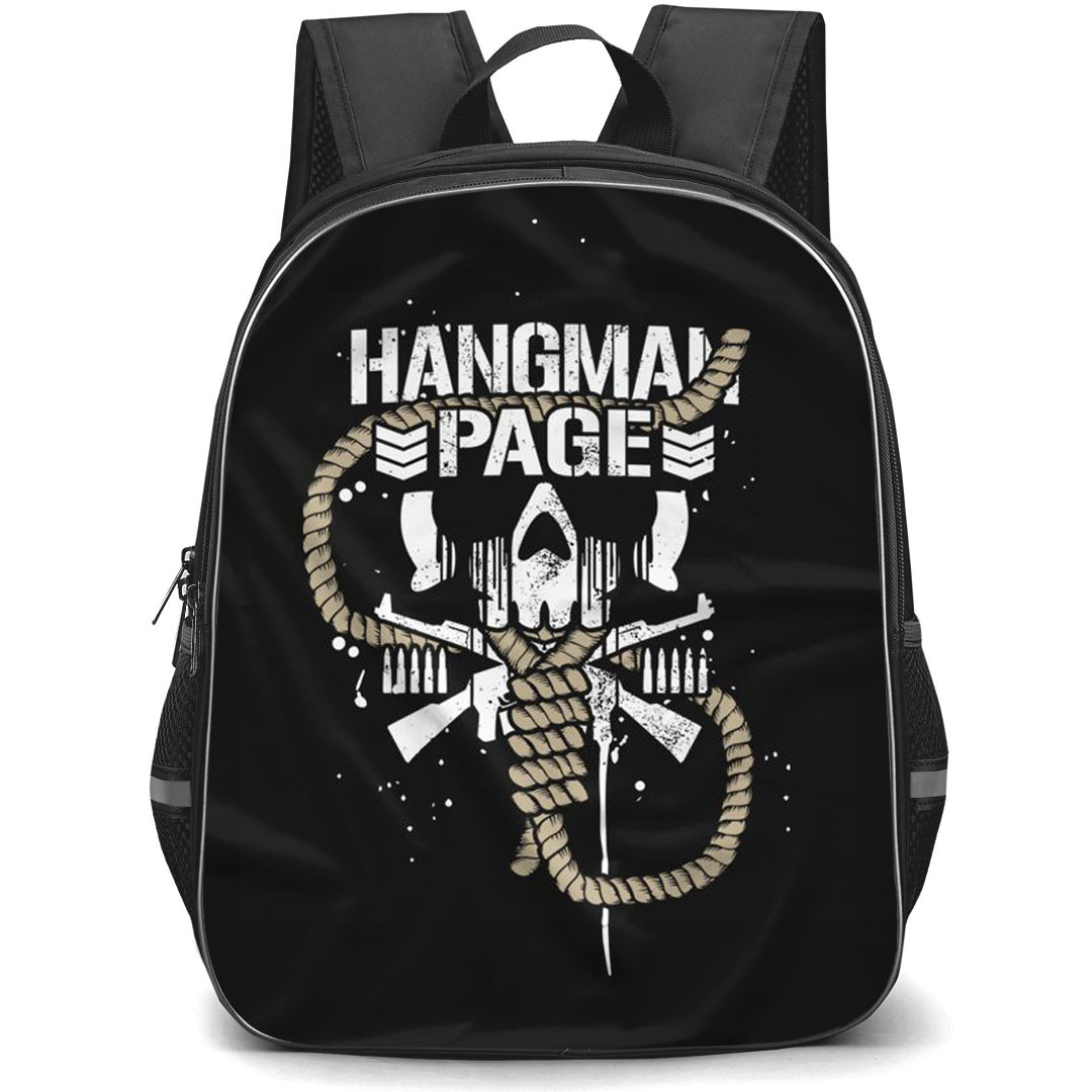 AEW Adam Page Backpack StudentPack - Adam Page Hangman Logo On Black Background