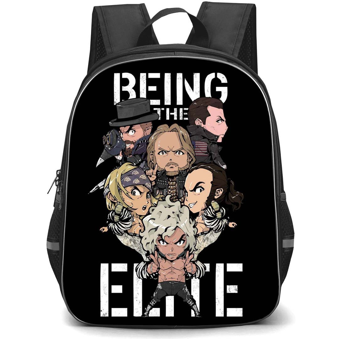 AEW Backpack StudentPack - AEW Being The Elite Chibi Cartoon Art