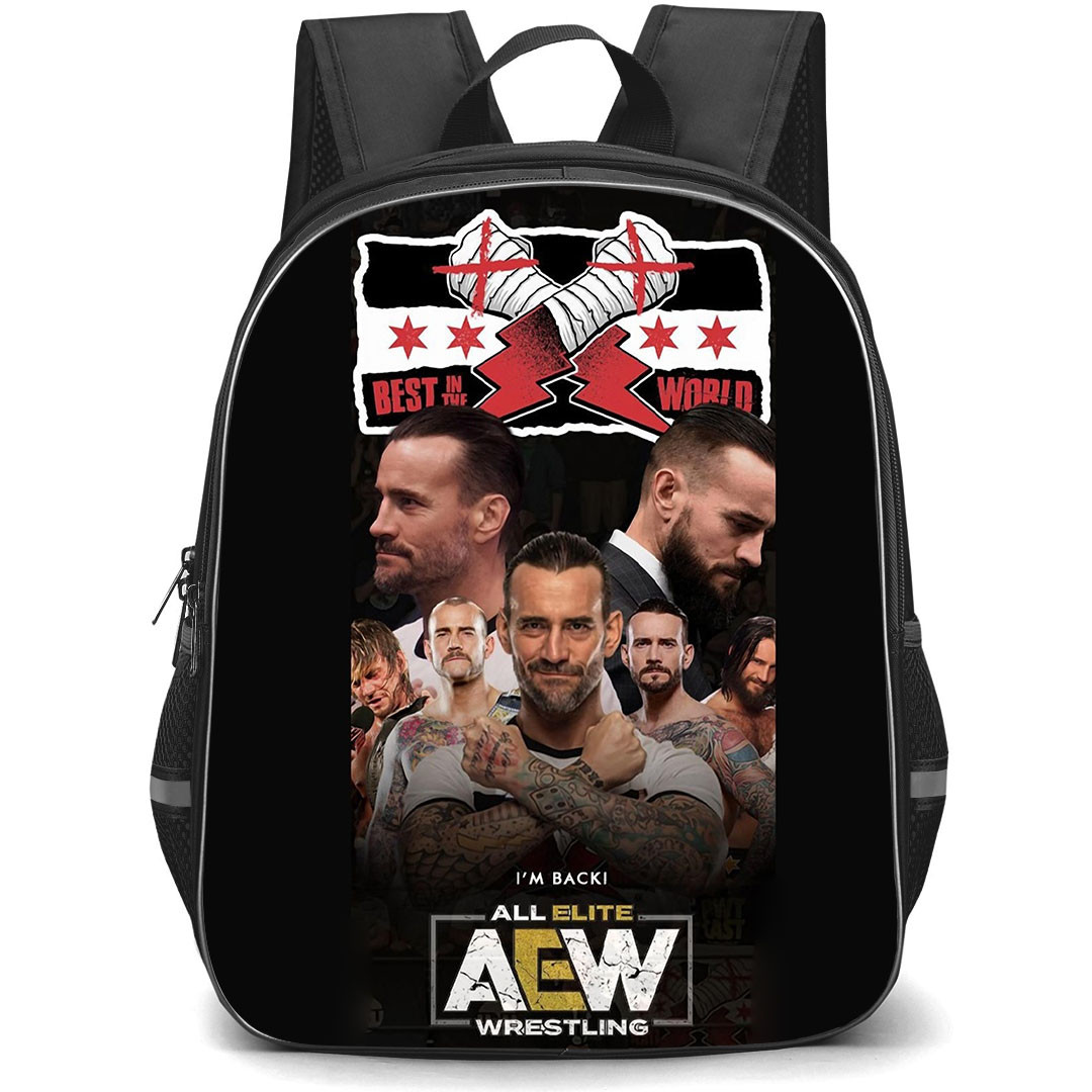 AEW CM Punk Backpack StudentPack - CM Punk Best In the Word Poster