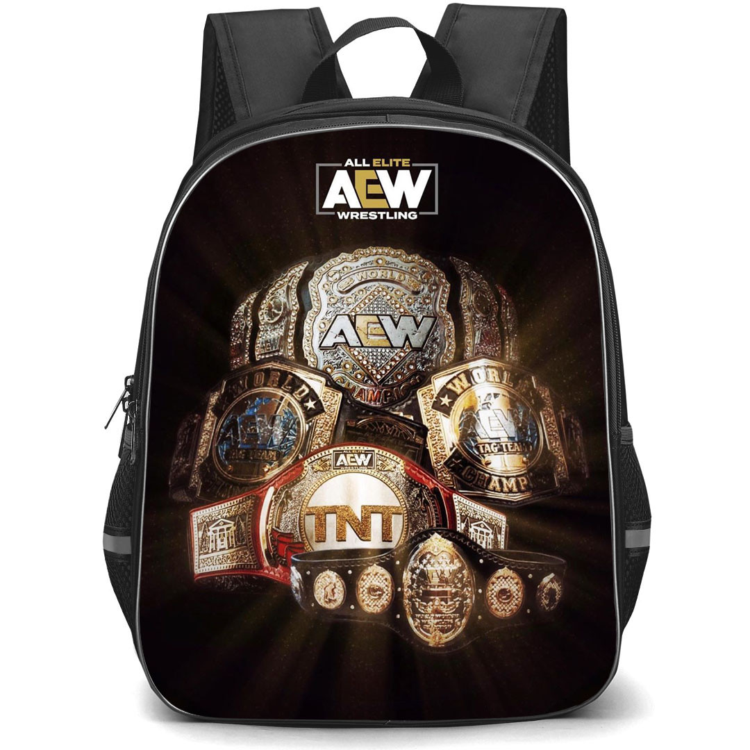 AEW Backpack StudentPack - AEW Wrestling Championship Belt Poster