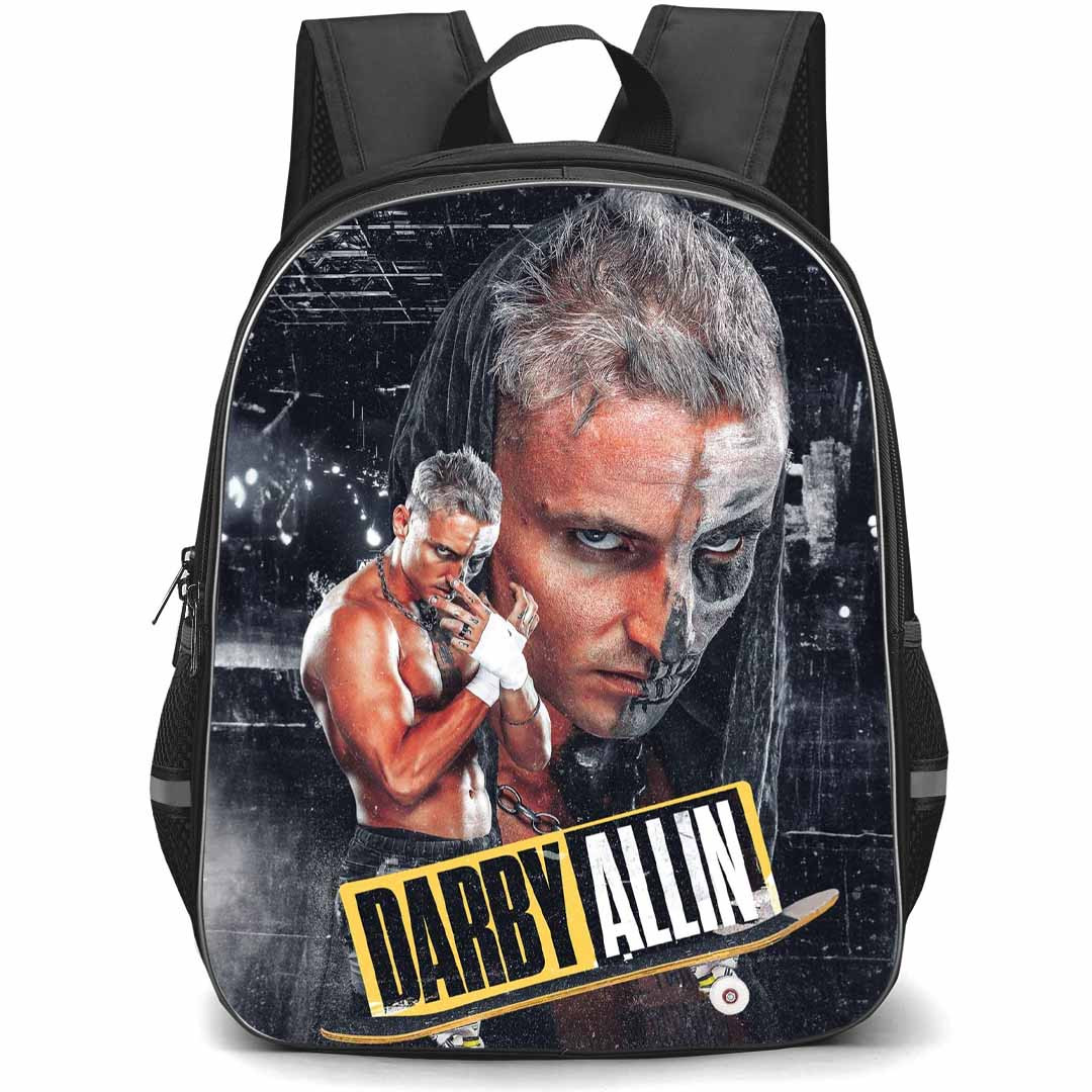 AEW Darby Allin Backpack StudentPack - Darby Allin Angry Look Portrait