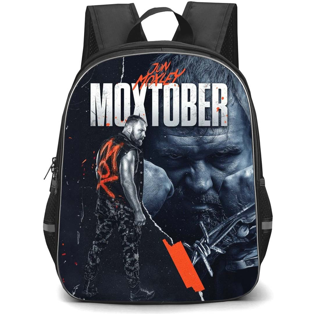 AEW Jon Moxley Backpack StudentPack - Jon Moxley Moxtober Grayscale Poster