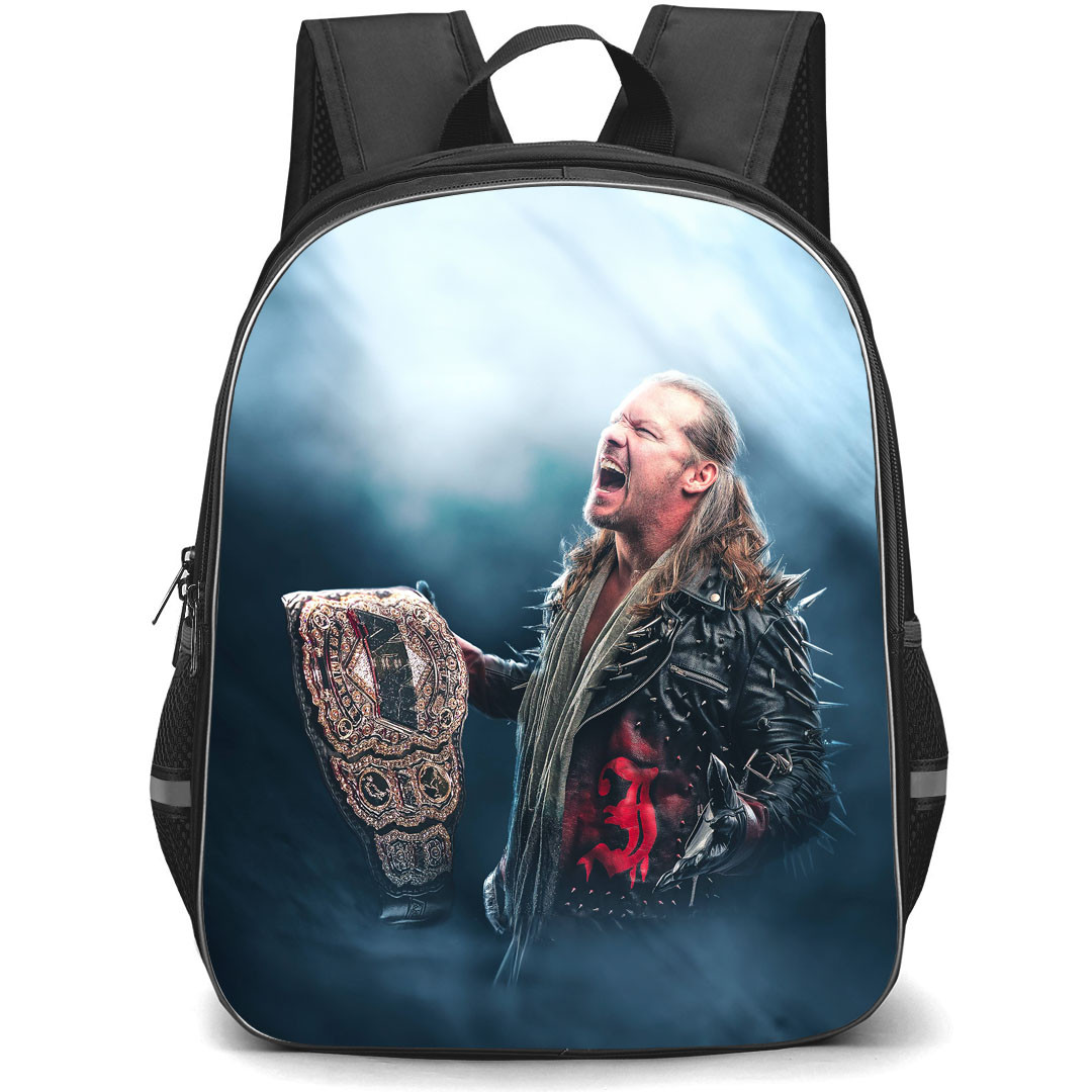 AEW Chris Jericho Backpack StudentPack - Chris Jericho Holding Champions Belt