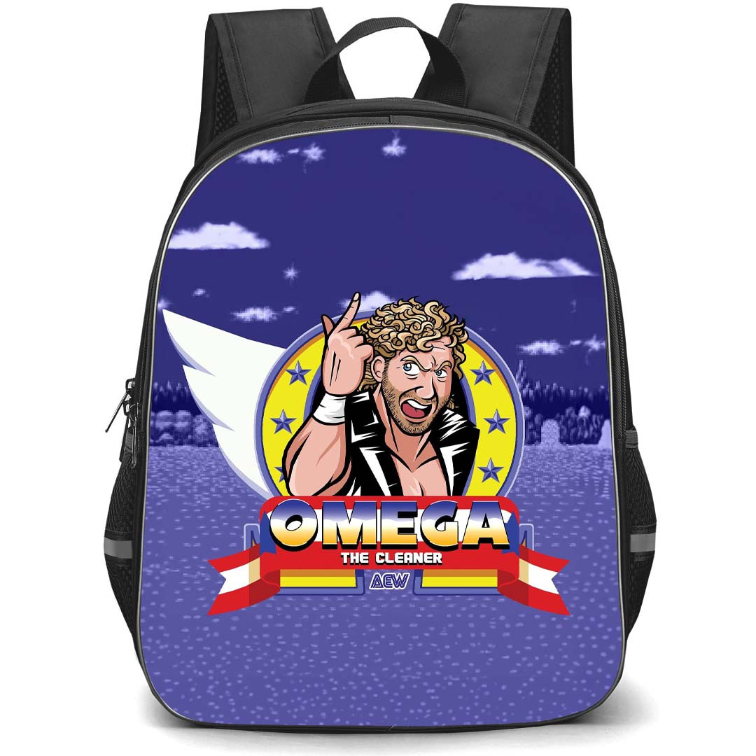 AEW Kenny Omega Backpack StudentPack - Kenny Omega The Cleaner Cartoon Art