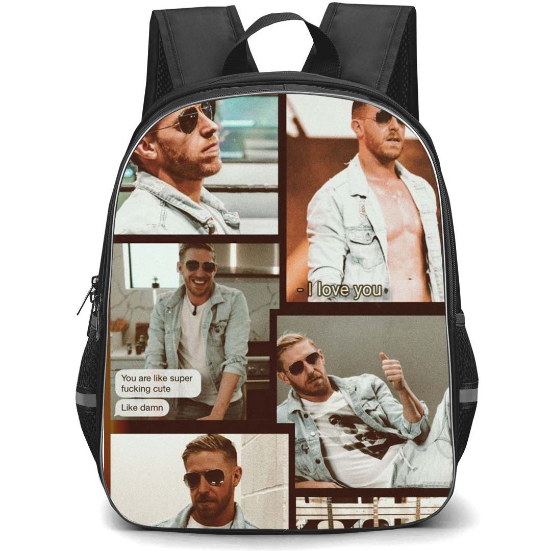 AEW Orange Cassidy Backpack StudentPack - Orange Cassidy Portrait Collage