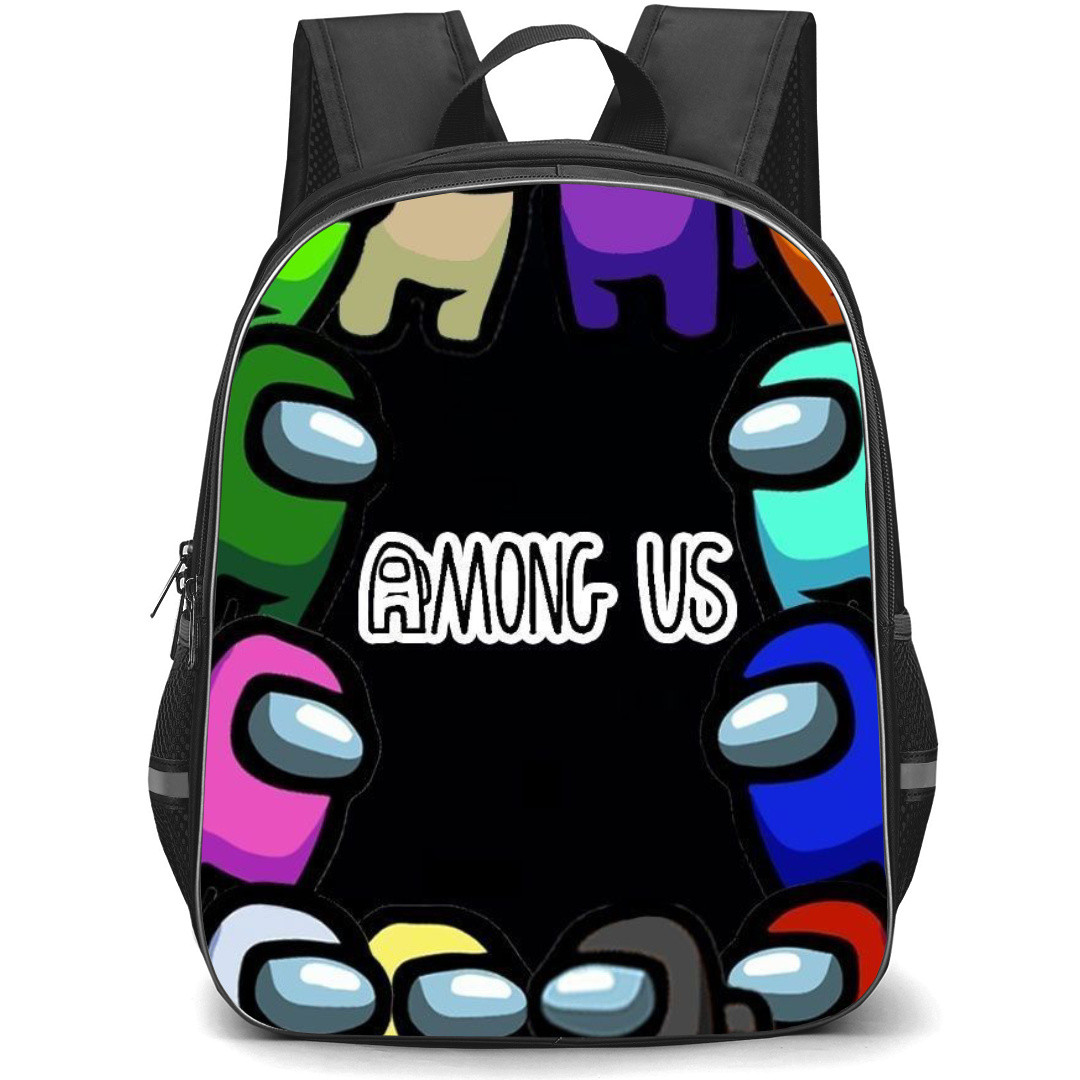 Among Us Backpack StudentPack - Among Us Characters On Black Background