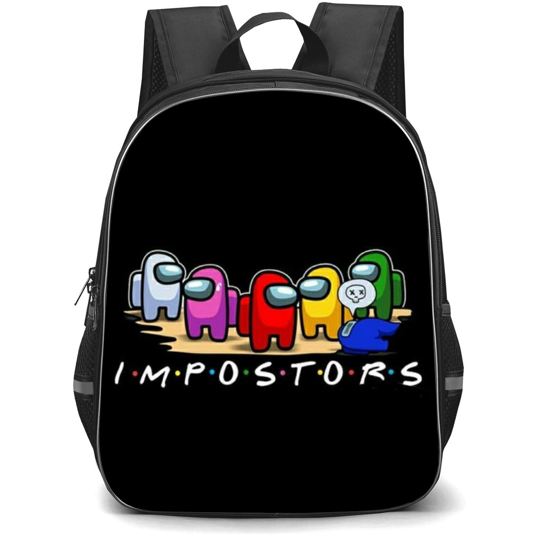 Among Us Backpack StudentPack - Among Us Impostors Black Background