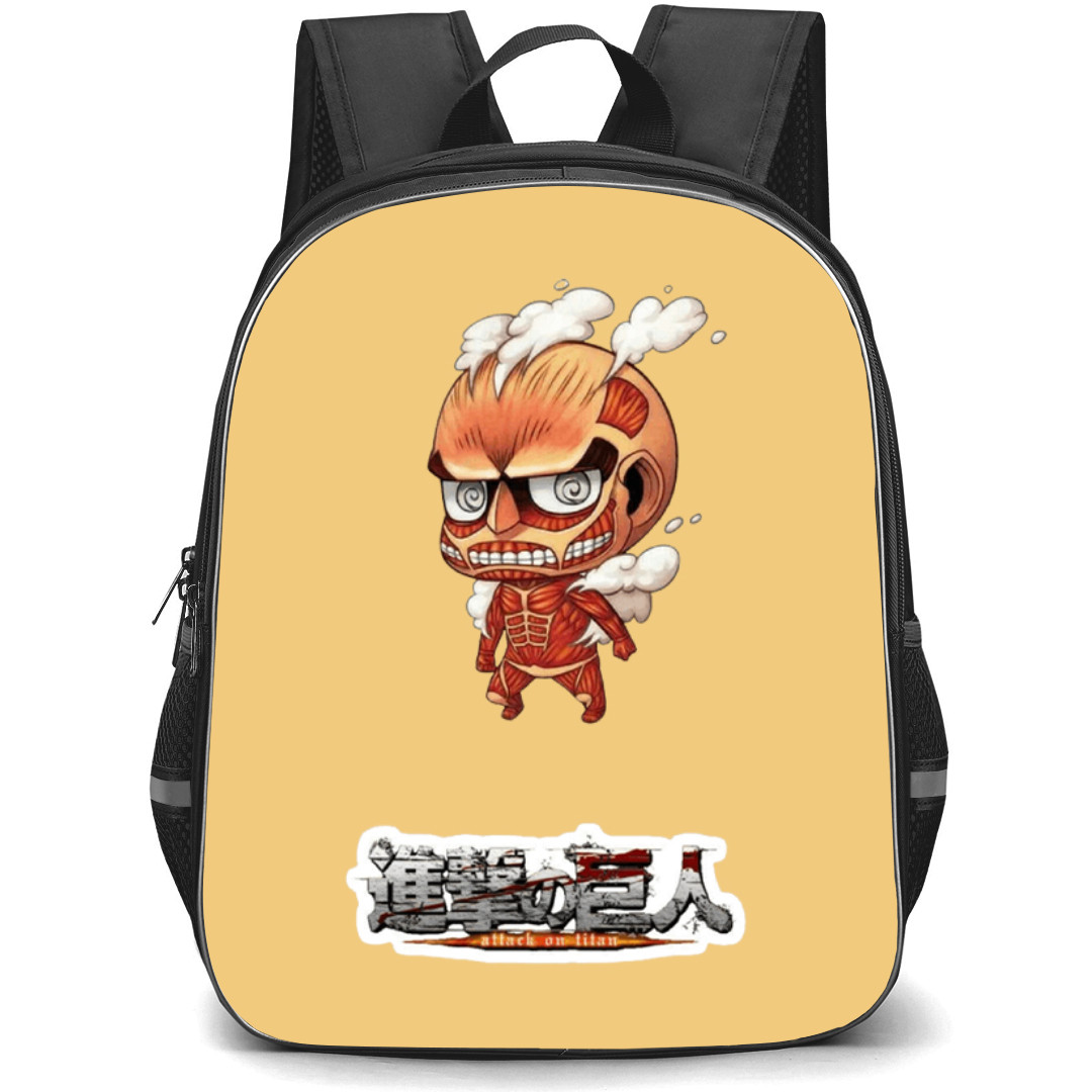 Attack On Titan Backpack StudentPack - Attack on Titan Colossal Attack Cartoon Art Sticker