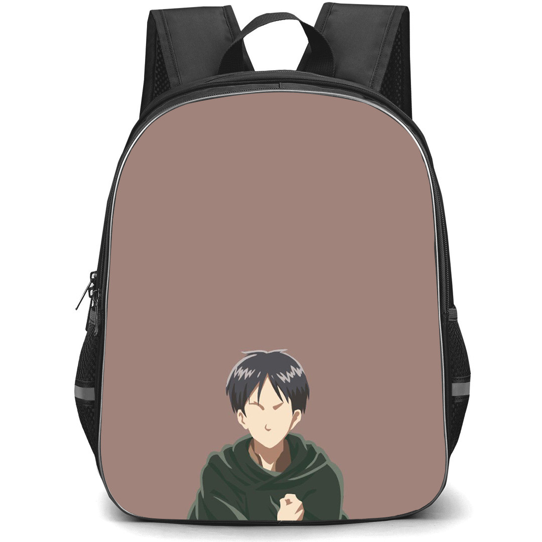 Attack On Titan Eren Backpack StudentPack - Attack on Titan Eren Devote Heart Minimalist Art