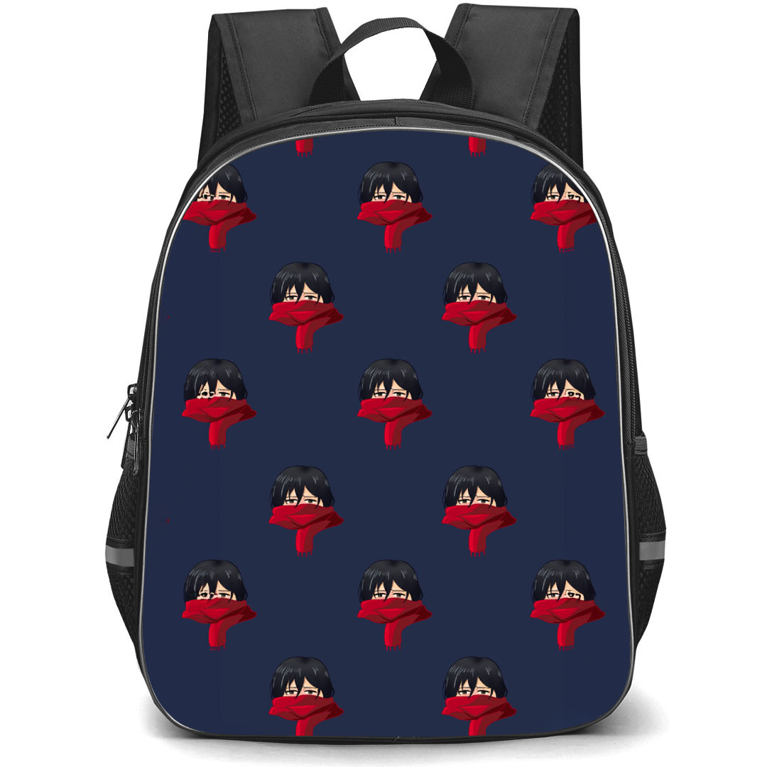 Attack On Titan Mikasa Backpack StudentPack - Attack on Titan Mikasa Avatar Pattern Art Poster