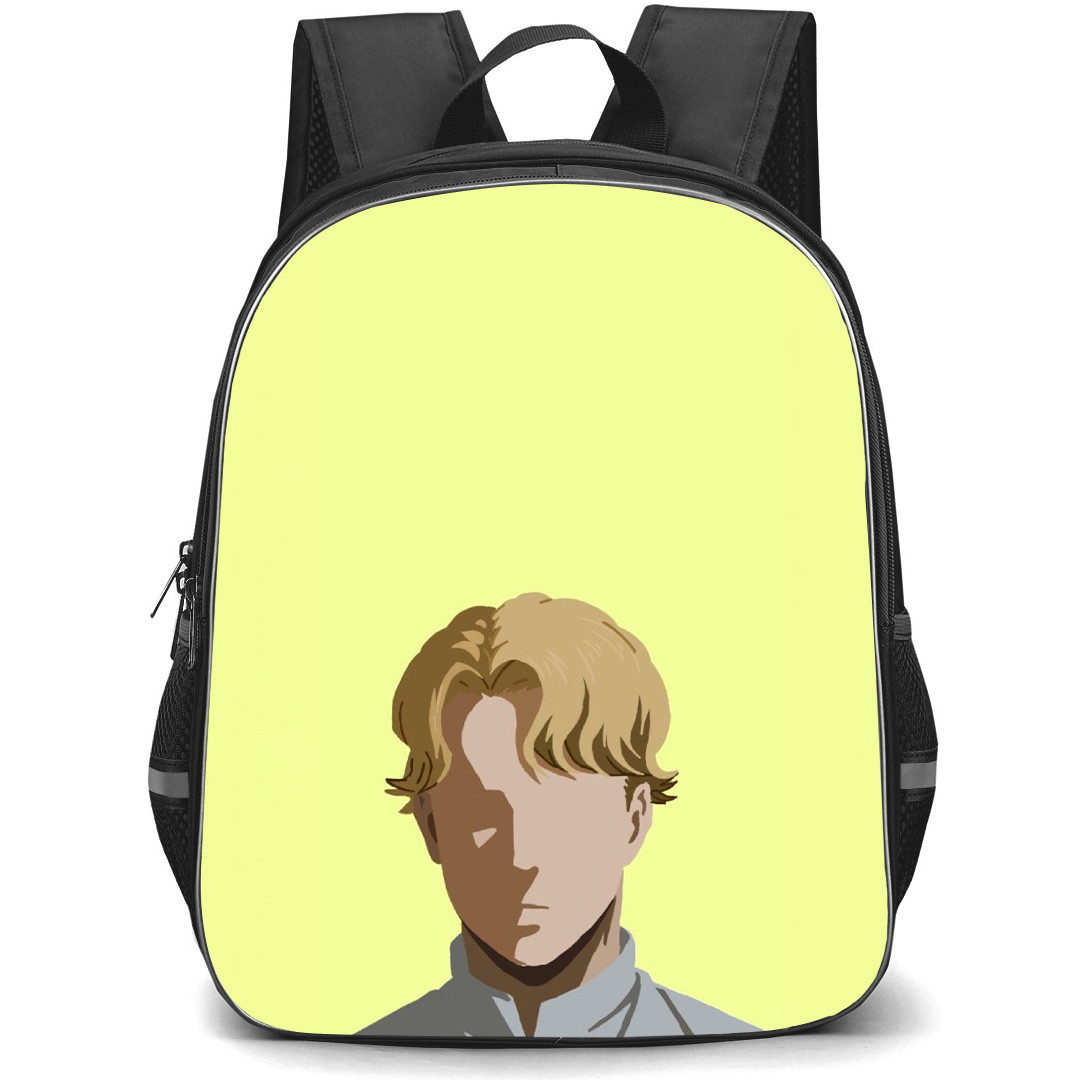 Attack On Titan Niccolo Backpack StudentPack - Attack on Titan Niccolo Minimalist Portrait On Yellow Background